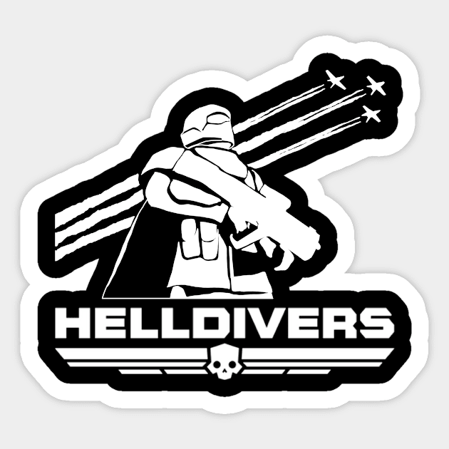 Helldivers Minimalist 2 Sticker by Vatar